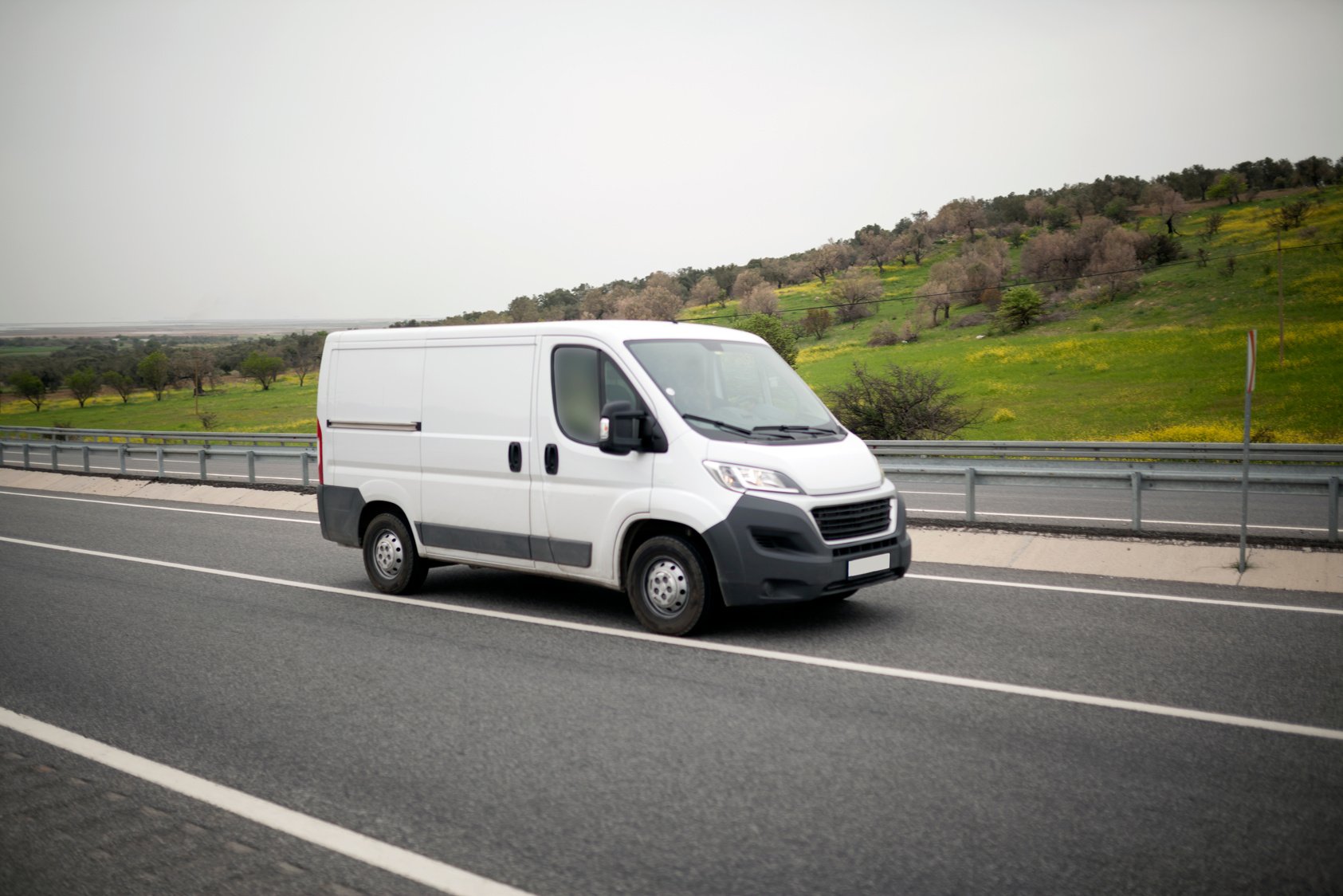 White Delivery Van